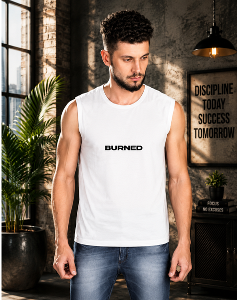 Men's Burned Sleeveless T-Shirt