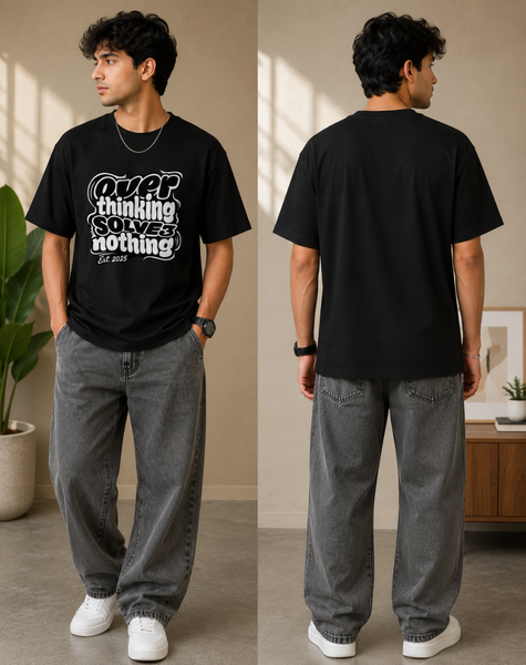 Men over thinking solve nothing T-Shirt