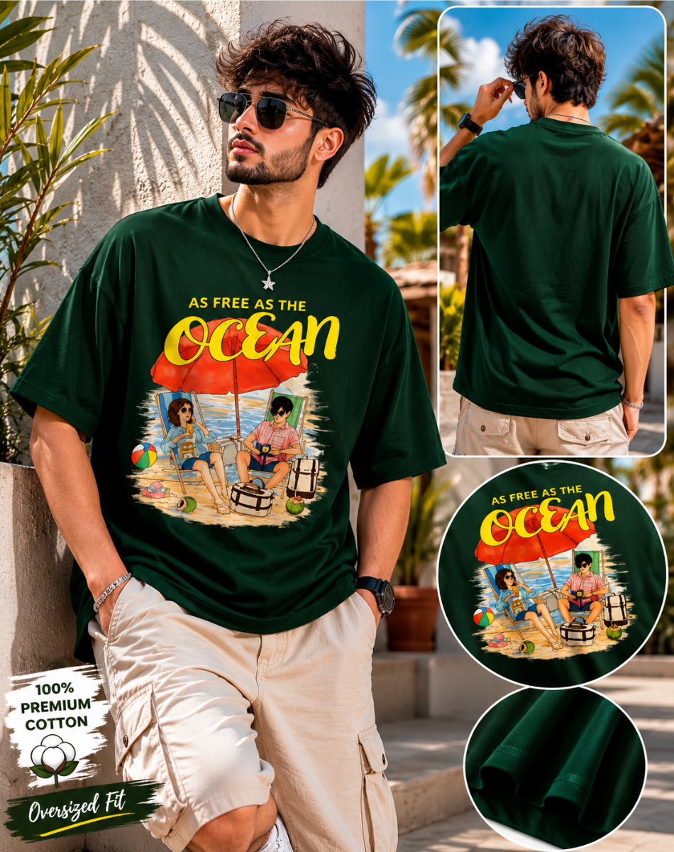 Men Terry Oversized Tee