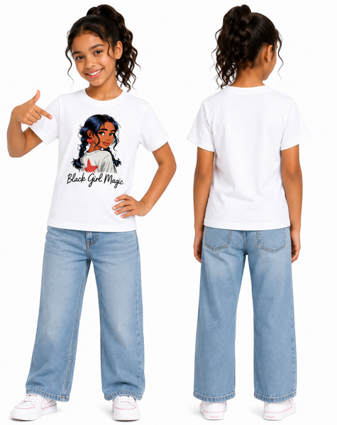 Girl's black girl magic T-Shirt
