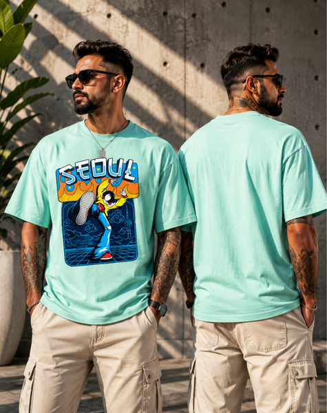 Men Oversized  sedul T-Shirt