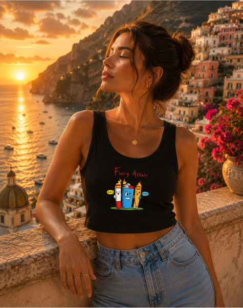 Women Fiery Affair Crop Tank Top