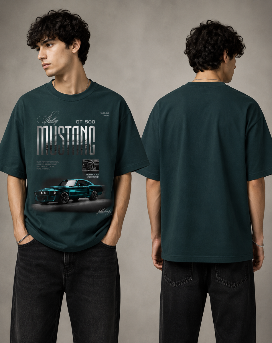 Men's Oversized mustang  T-Shirt
