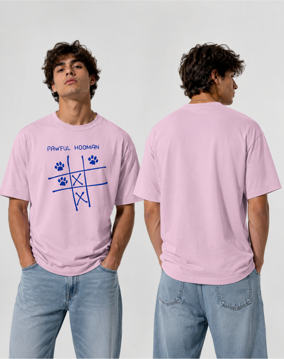 Men's oversize pawful hooman T-Shirt