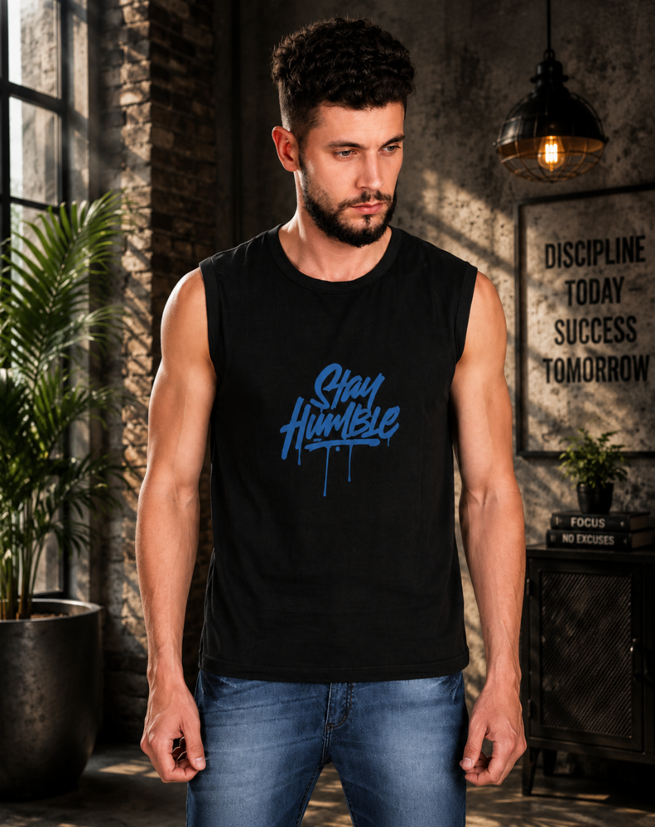 Men's Stay Humble Sleeveless T-Shirt