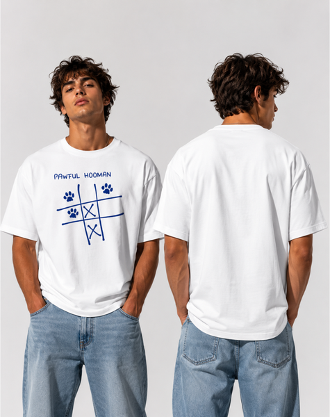 Men's oversize pawful hooman T-Shirt