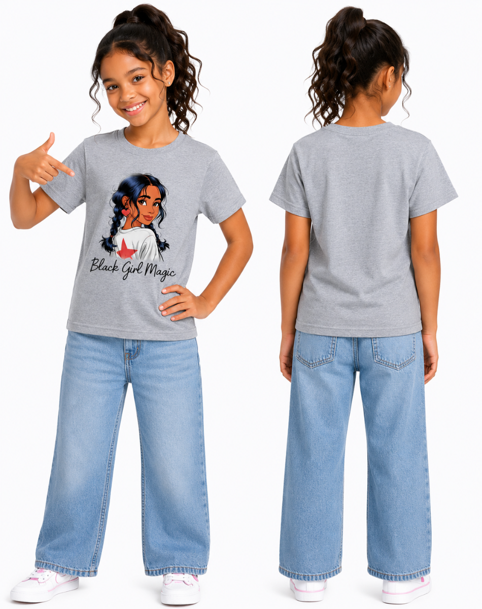 Girl's black girl magic T-Shirt
