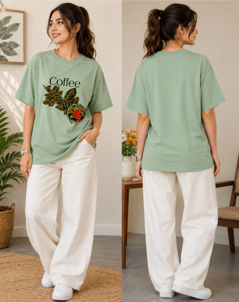 Women coffee Print T-Shirt