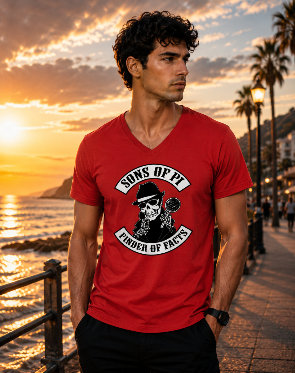 Men Sons Of Pi V Neck T-Shirt