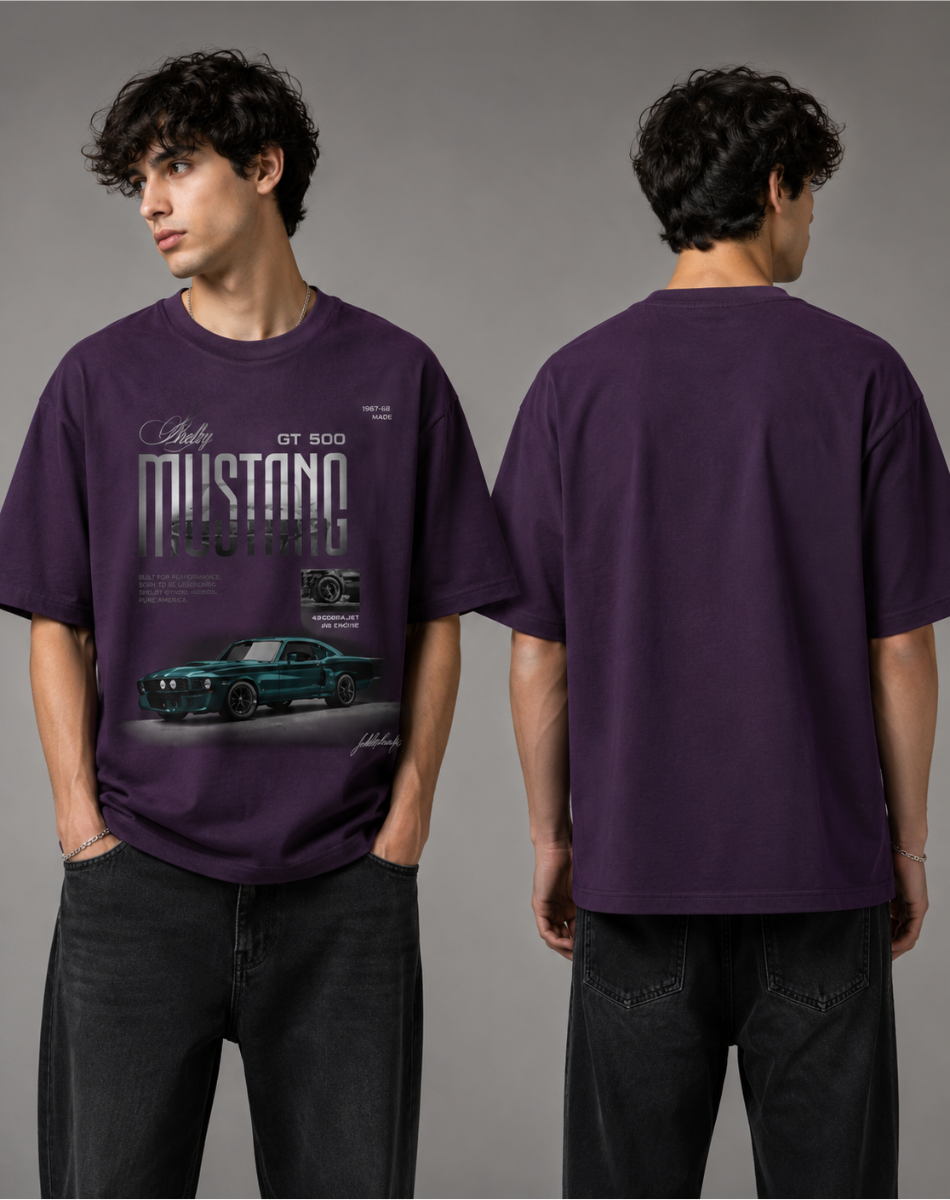 Men's Oversized mustang  T-Shirt