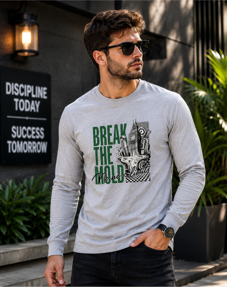 Men's Break The Mold Full Sleeve T-Shirt