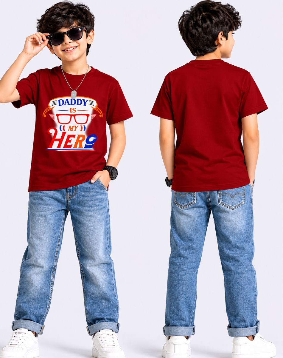 Boy's daddy is my hero T-Shirt