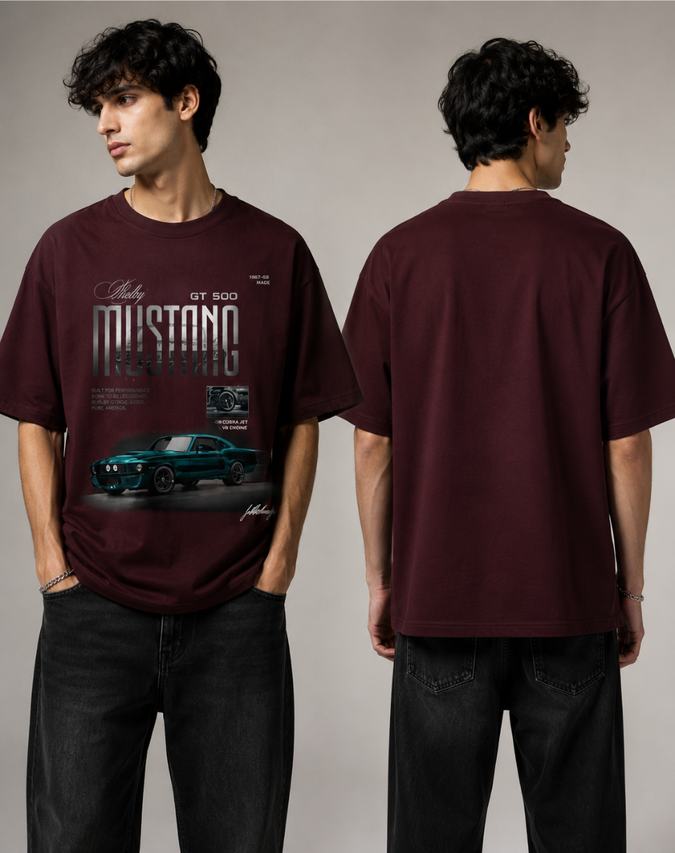 Men's Oversized mustang  T-Shirt