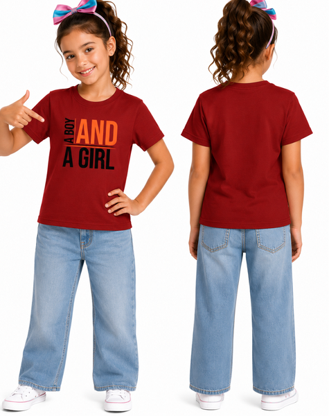 Girl's A boy and A Girl T-Shirt