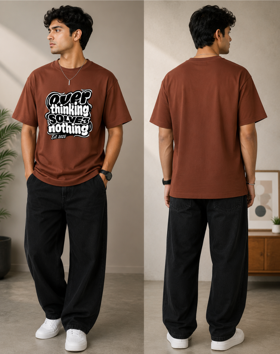 Men over thinking solve nothing T-Shirt