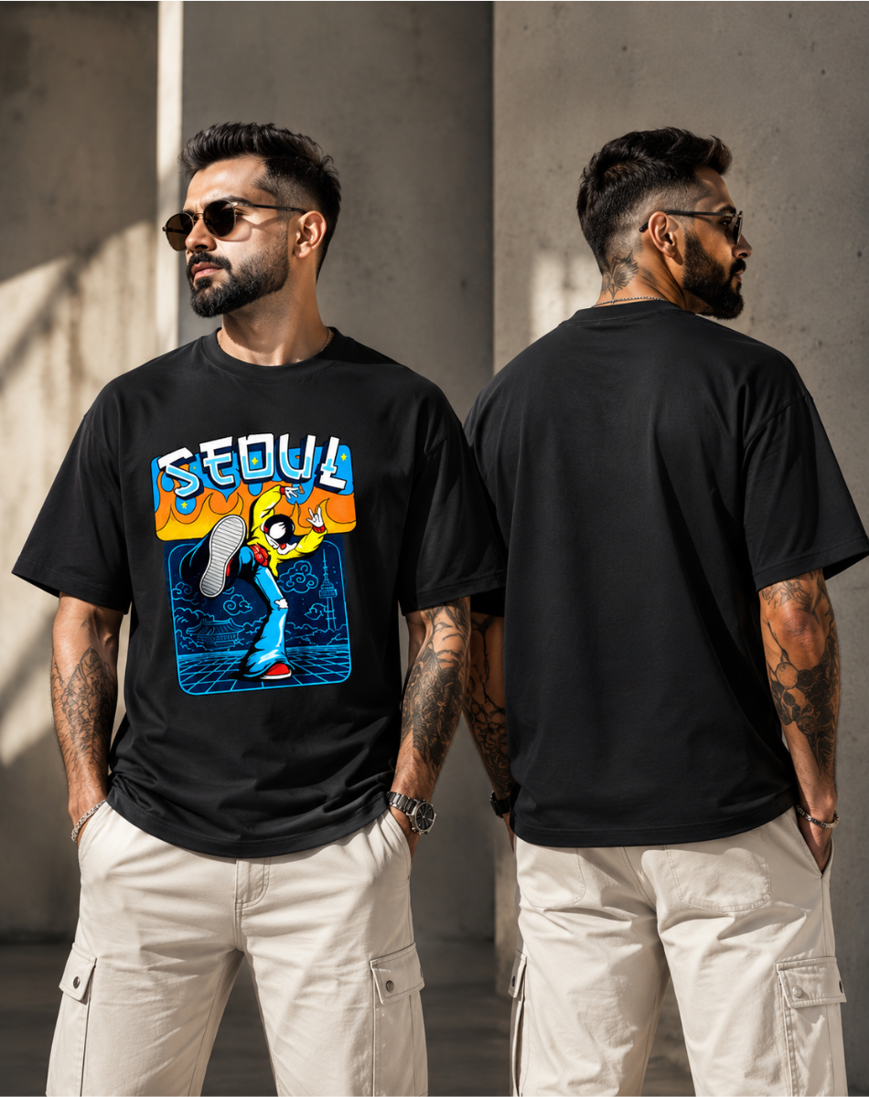 Men Oversized  sedul T-Shirt