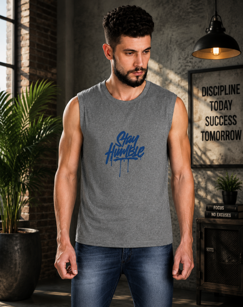 Men's Stay Humble Sleeveless T-Shirt