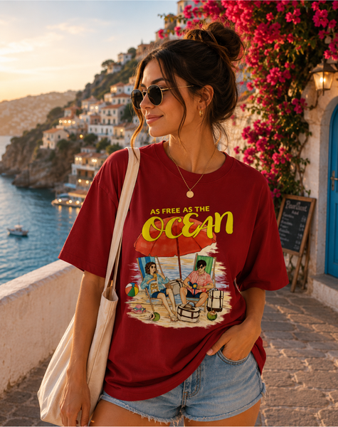 Women Ocean Terry Oversized Tee