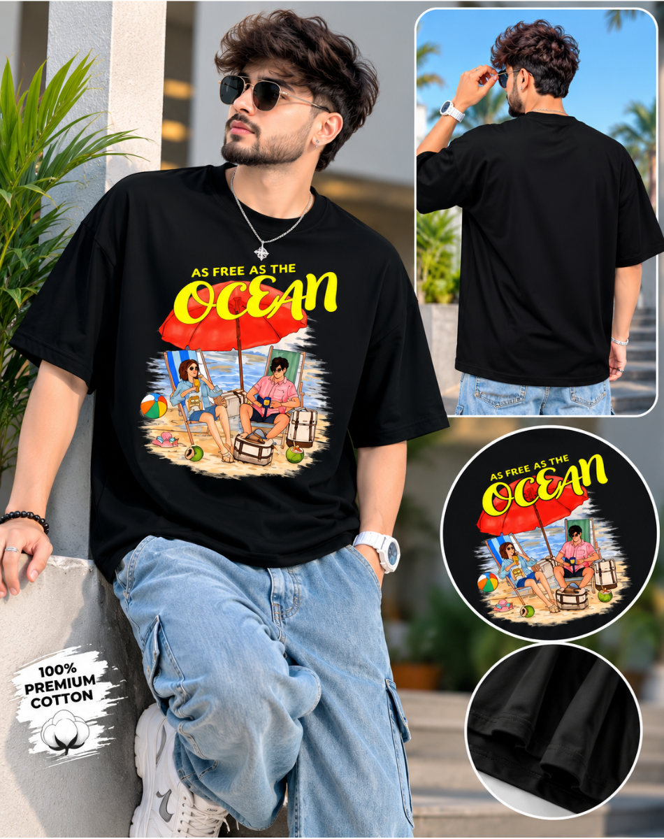 Men Terry Oversized Tee