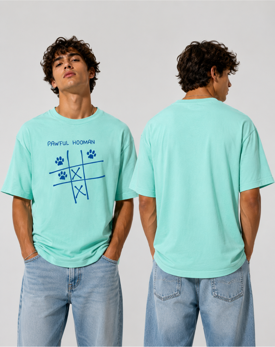 Men's oversize pawful hooman T-Shirt