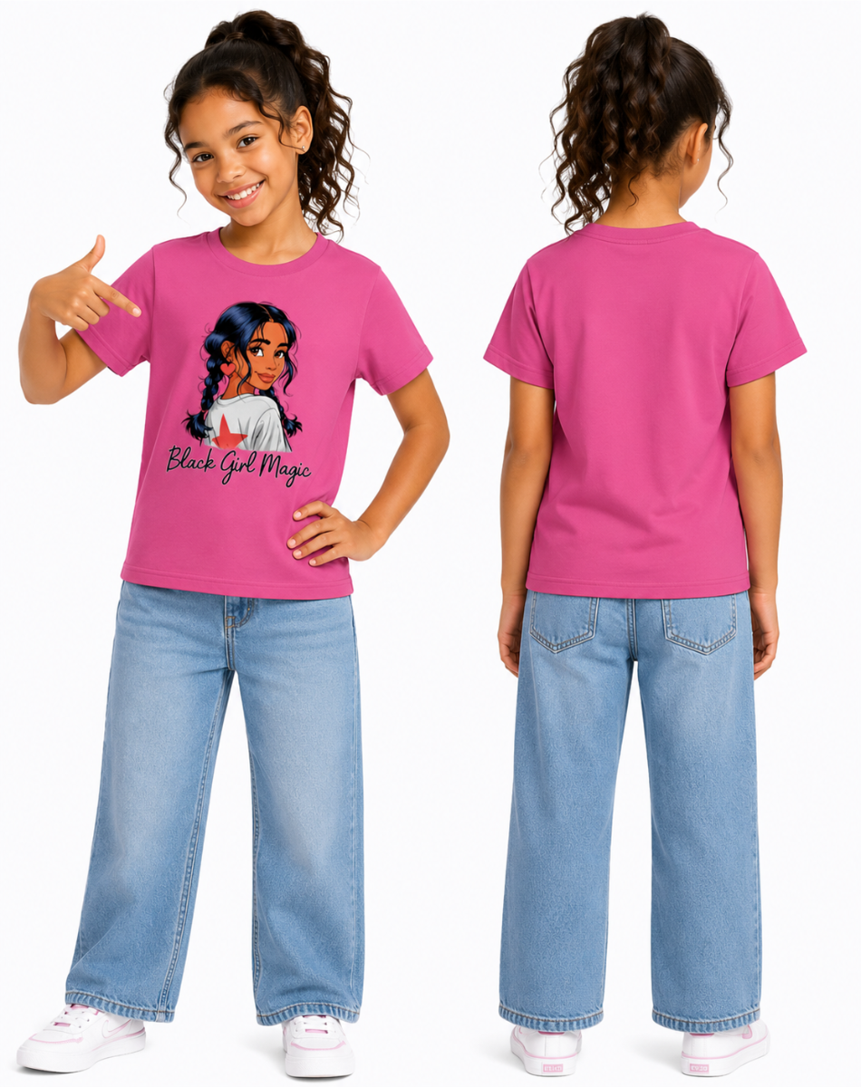 Girl's black girl magic T-Shirt
