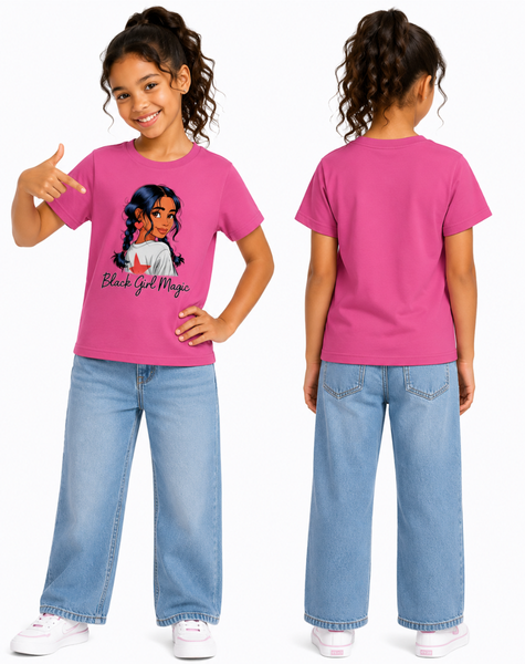 Girl's black girl magic T-Shirt