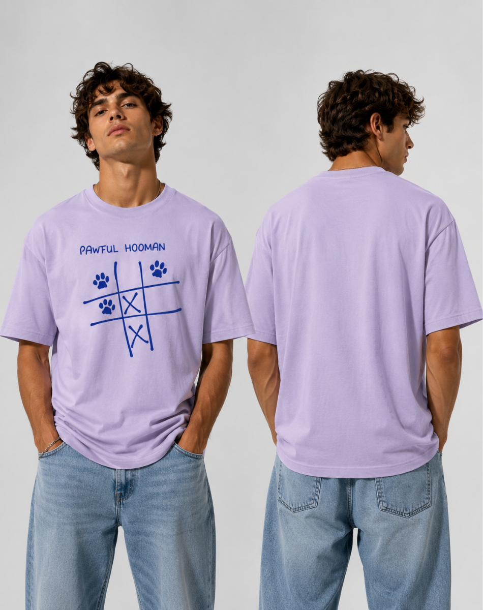 Men's oversize pawful hooman T-Shirt