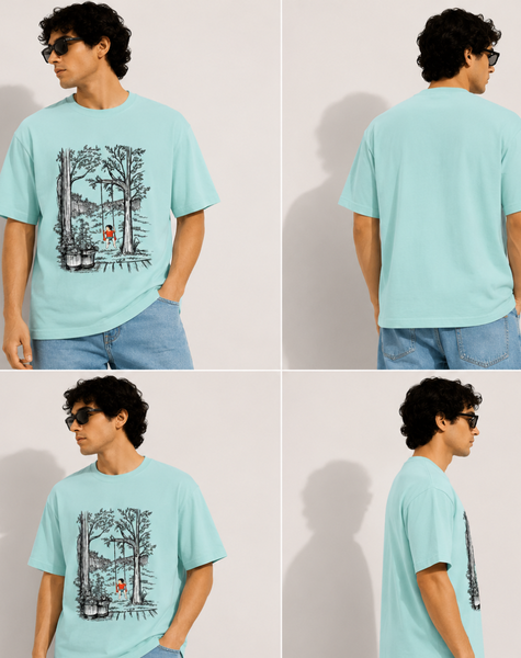 Men sketch print T-Shirt