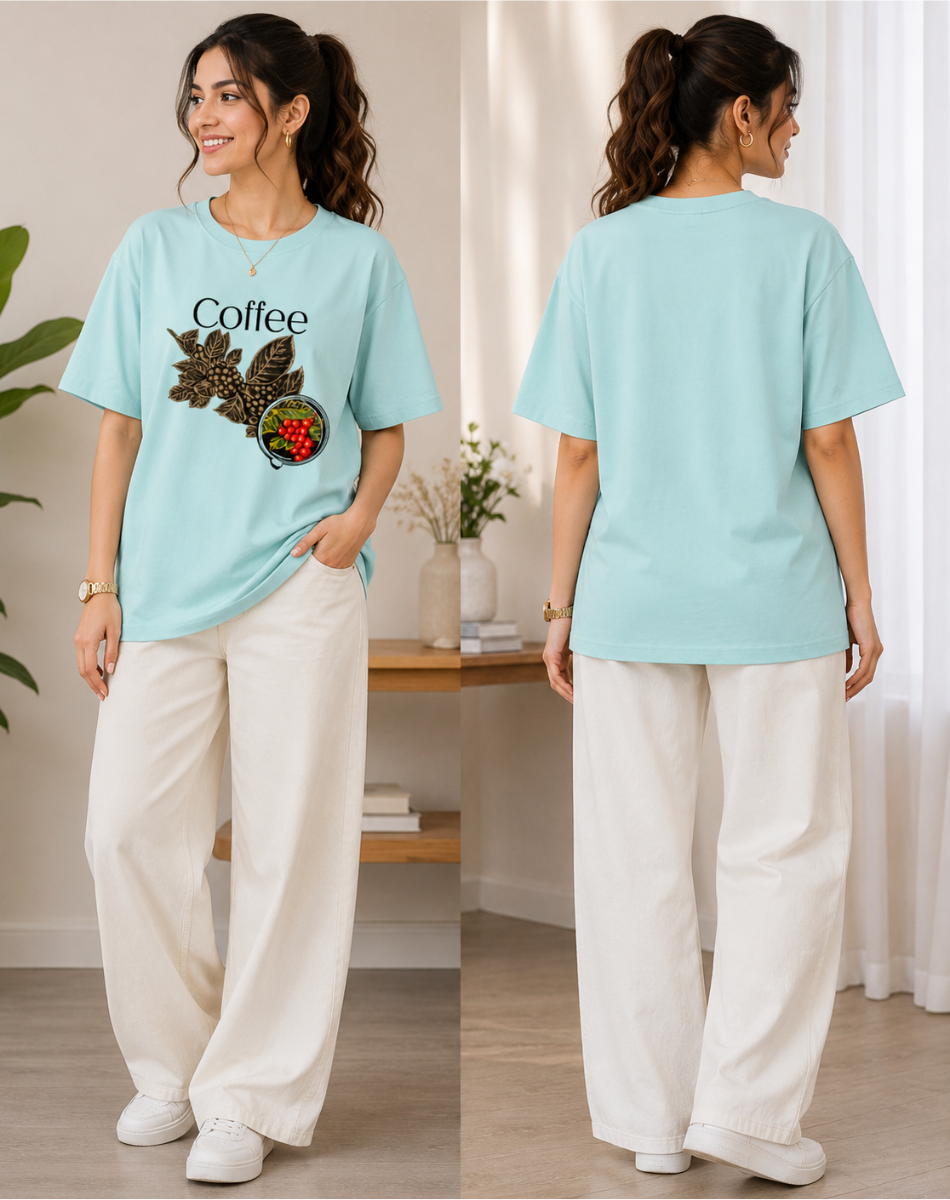 Women coffee Print T-Shirt
