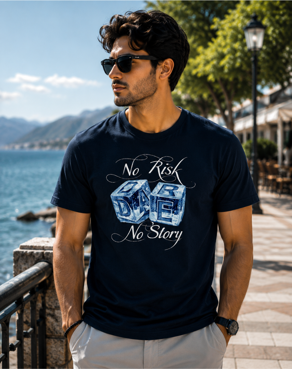 Men No Risk No Story Supima T-Shirt