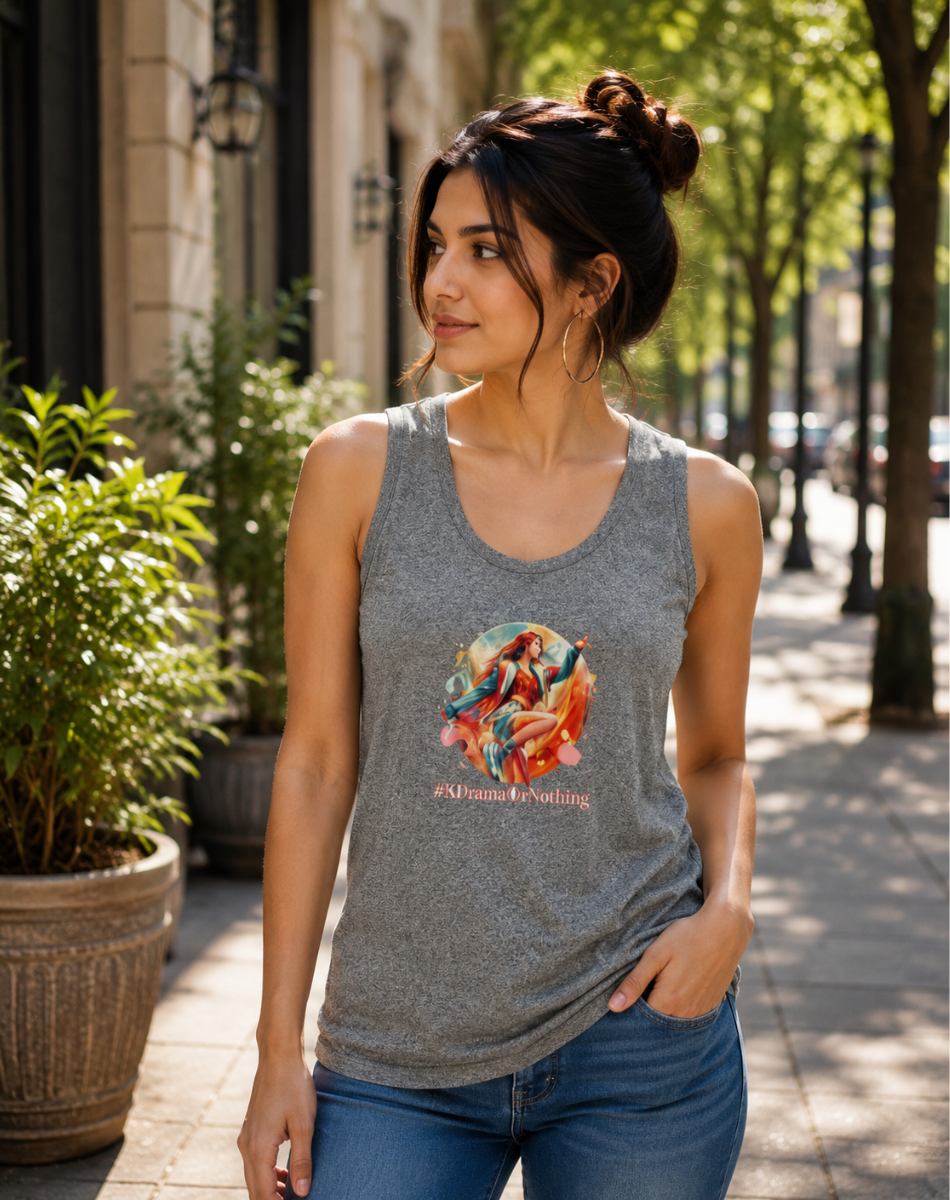 Women's #KDramaorNothing Tank Top
