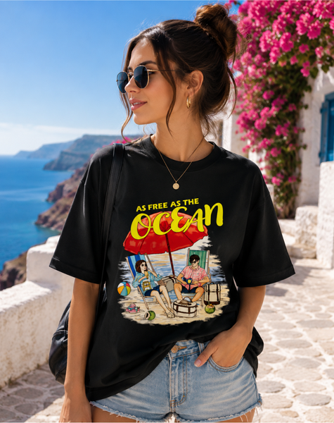 Women Ocean Terry Oversized Tee