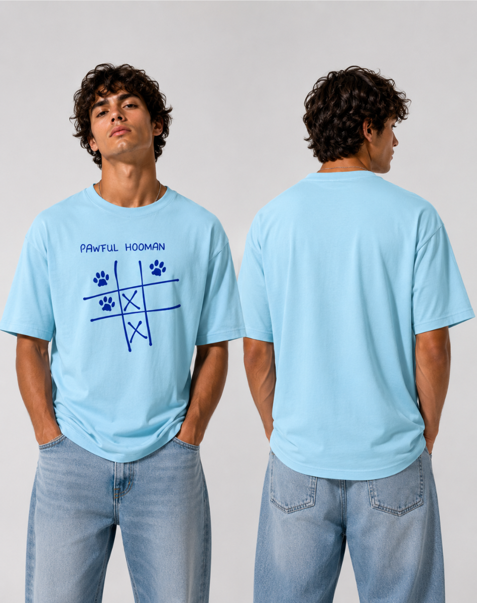 Men's oversize pawful hooman T-Shirt