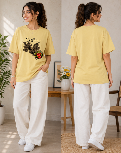 Women coffee Print T-Shirt