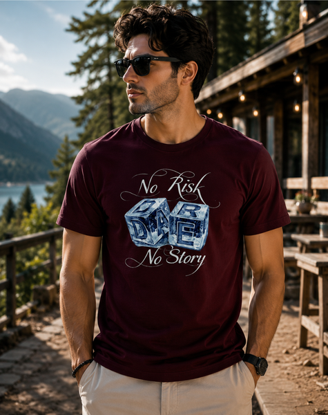 Men No Risk No Story Supima T-Shirt