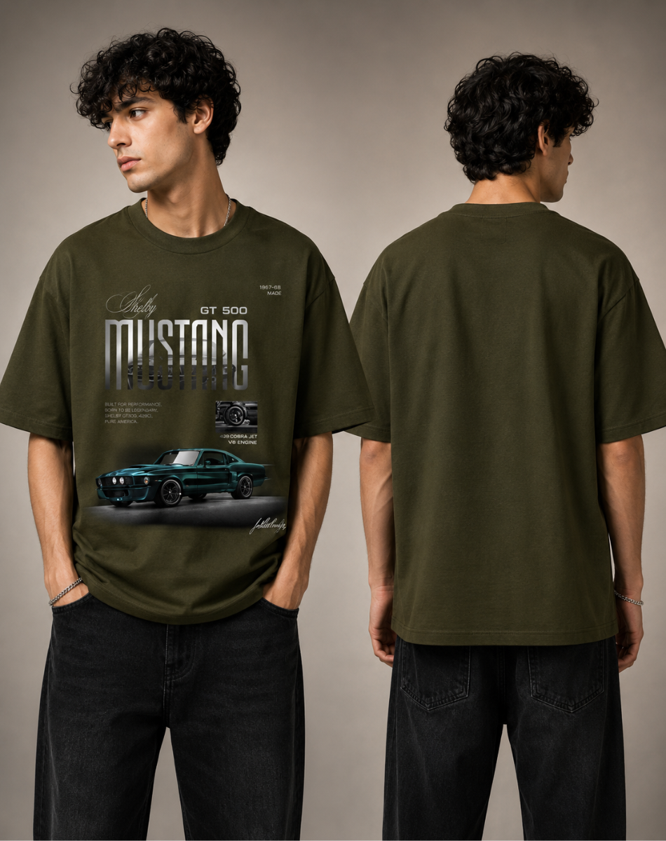 Men's Oversized mustang  T-Shirt