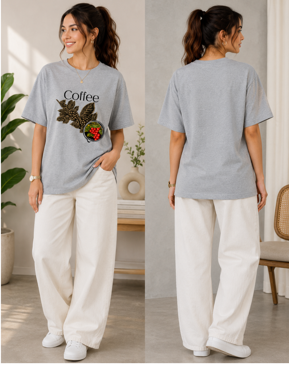 Women coffee Print T-Shirt