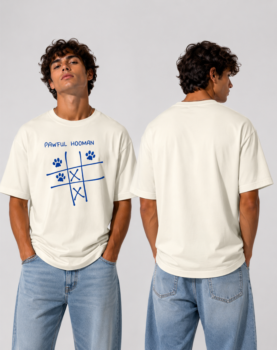 Men's oversize pawful hooman T-Shirt