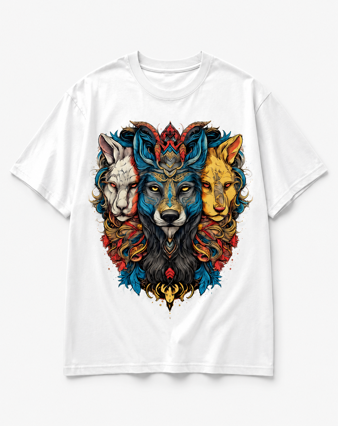 Men Wolf Addition T-shirt