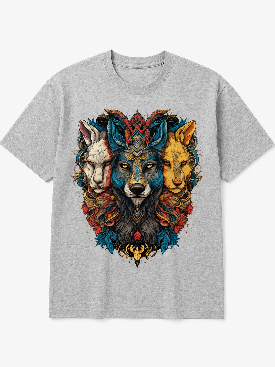 Men Wolf Addition T-shirt